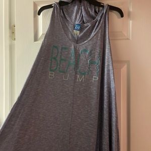 Maternity “Beach Bump” hooded swim cover up. Size L, motherhood maternity